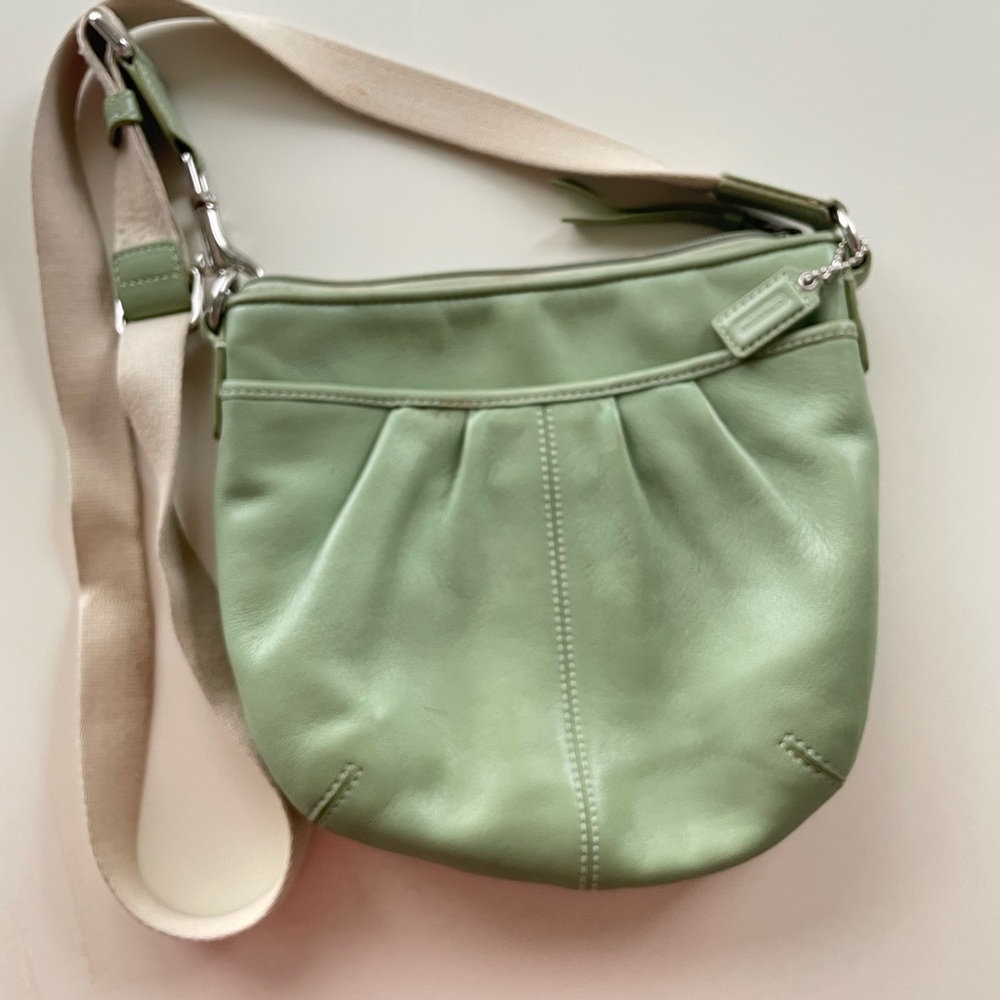 COACH mint green mini crossbody bag (from the 2000s)